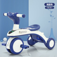 米迪象 儿童三轮车脚踏车宝宝骑行车户外童车音乐灯光脚蹬滑行车带灯光音乐