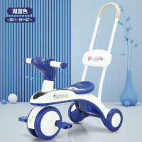 米迪象 儿童三轮车脚踏车宝宝骑行车户外童车音乐灯光脚蹬滑行车 灯光音乐带推把