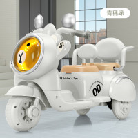 米迪象 儿童电动摩托车三轮车可坐人充电玩具车 大电双驱遥控