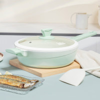 德铂(Debo)费利昂铝合金炒锅陶瓷涂层28CM不粘锅电磁炉燃气DEP-899