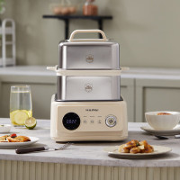 海牌(HAIPAI)HP-Z16D电蒸锅白色14.5L速蒸大容量304不锈钢安全耐用电炖锅24小时自有预约