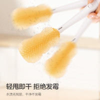 新安怡(AVENT)儿童餐具三合一奶瓶刷/曙光黄BBL70453PW/93奶瓶刷清洗刷新生婴儿长柄硅胶奶嘴刷三合一套装黄