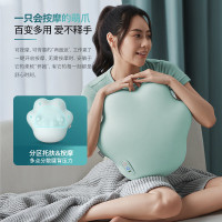 飞利浦 腰部按摩器按摩抱枕办公室靠垫无线热敷腰背按摩靠垫背部按摩猫爪抱枕3113B