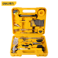 得力(deli) 家用多功能五金工具箱 DL1028J 工具套装28件