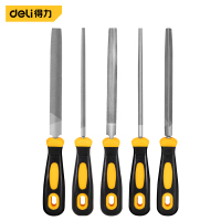 得力(deli)锉刀组套什锦锉打磨工具 中齿锉刀五件套150mm DL352065