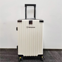 西屋(WESTINGHOUSE)多功能行李箱XL07万向轮拉杆箱男女通用大容量旅行密码箱登机 行李箱 安全锁白色