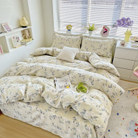约克罗兰 活性优棉四件套YTJ5101 花间晨露 1.5m/1.8m床 (被套200*230cm)