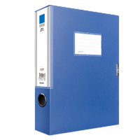 得力 A4粘扣档案盒塑料文件盒 加厚资料盒 财务凭证考试文件收纳盒 办公用品 55mm背宽 5683 单个装