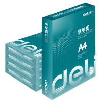 得力塞纳河A4复印纸80G打印纸多功能办公纸6包 ZF486