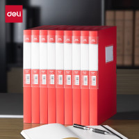 得力档案盒 PA116 中国红 背宽25mm (个)