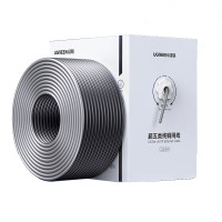 绿联(UGREEN)超五类网线CAT5e千兆非屏蔽箱线300米[0.50±0.01mm纯铜线芯]箱装