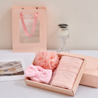 约克罗兰 全棉毛巾沐浴组合套装 3701 毛巾34*70cm