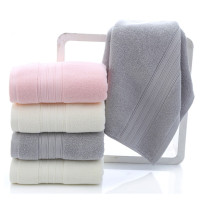 约克罗兰 两条装全棉毛巾礼盒成人家用酒店纯棉洗脸毛巾 素色缎档毛巾 34*74cm*2