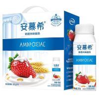 伊利安慕希希腊风味酸 奶草莓+燕麦口味 200g*10瓶