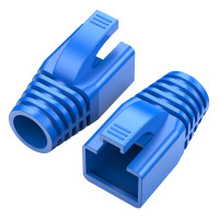 胜为(shengwei)CHT6050B超五类六类水晶头保护套内径6.5mm5/6网线RJ45电脑网络护套蓝色50个装