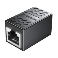 胜为(shengwei)CSH-810G网线转接头对接头千兆RJ45网线直通头水晶头双通5/6类网线通用黑
