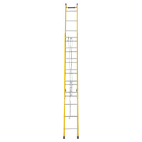 兴航发绝缘伸缩单梯8M收回4.2m升高7.2m玻璃钢梯加厚绝缘工程梯子 伸缩梯子单梯