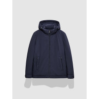 九牧王(JOEONE)白鸭绒羽绒服男士冬季保暖御寒可脱卸帽外套 真蓝+CDX1560613