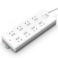 得力(deli)T820830延长线插座8组3米PE袋装