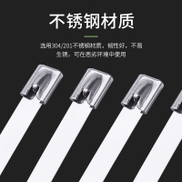 水龙珠(SHUILONGZHU)不锈钢扎带金属船用扎带4.6*200mm100条/包 2包起订