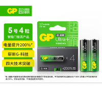 超霸(GP)UltraPlus特强碱性电池适用各种仪器仪表稳定长续航5号4粒卡装