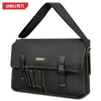 得力(deli)DL-P8帆布工具包45*15*29cm(黑)