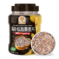 穗格氏(SHEGURZ)高纤黑麦片1000g罐装 即食营养早餐低GI低脂健身代餐燕麦片无糖精