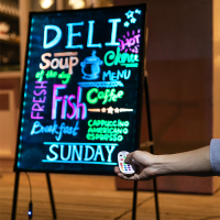 发光小黑板 50*70 插电款