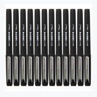 得力S34中性笔1.0mm子弹头(黑)60支/5盒