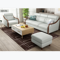 沃盛 北欧欧式皮质沙发 客厅小户型三人位家用沙发 颜色可定制 2020*960*820