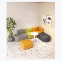 沃盛 个性办公室接待会客休闲休息沙发 简约现代小户型创意组合沙发 800*650*680 颜色可定制