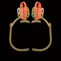 海岸线 T-300 加厚型电工水泥杆脚扣锰钢脚口无缝爬杆脚扣合金脚扣