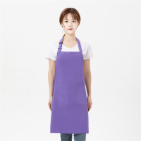 京嘉(JINGJIA) 厨房餐厅奶茶店花艺母婴店围裙 可定制logo 72*43cm 紫色 20条起订