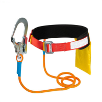 水龙珠(SHUILONGZHU)电工户外施工空调爬树单腰爬杆保险绳 单腰安全带 单大钩3米