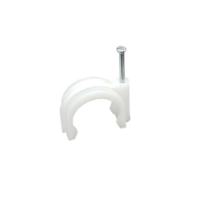 ZXZE 钢钉线卡 Φ12mm 电线固定线卡管卡水泥墙钉圆形网线钉子 理线器卡扣卡钉