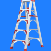 ZXZE 人字铝梯7级 HL09-RZT07(1把/箱)家庭爬高 折叠梯爬楼梯 工程梯等爬高用工具