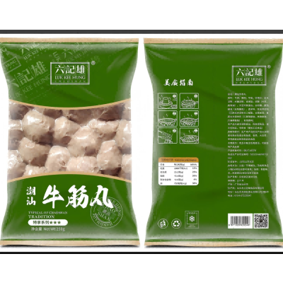 六記雄(LUK KEE HUNG) 正宗潮汕手打牛筋丸(特享) 4*250g