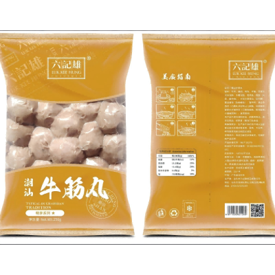 六記雄(LUK KEE HUNG) 正宗潮汕手打牛筋丸(畅享)4*250g