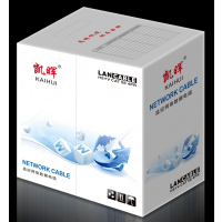 凯晖高速六类屏蔽网线千兆无氧铜芯抗干扰办公室家用网线23AWG
