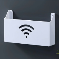 STHLTXGS A067免打孔壁挂式无线路由器置物架收纳盒245*145*60mm