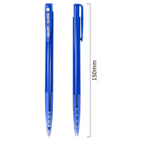 得力 6506(Y) 蓝色 圆珠笔按动式原子笔0.7mm 60支/盒 计量单位:盒