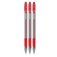 得力 S55 中性笔0.5mm半针管 (红) 3盒/组 计量单位:组