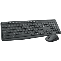罗技 Logitech MK235 无线键鼠套装 无线鼠标 无线键盘 黑灰色 计量单位:个