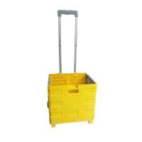 汉乐美途 HL-1201拉杆置物箱可折叠便携式拉杆箱 黄色