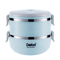 德铂(Debo)艾莱尔饭盒1400ML蓝色 DEP-695