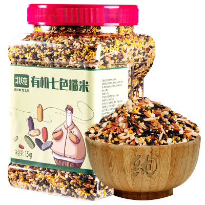 北纯有机七色糙米1.5kg(瓶装)