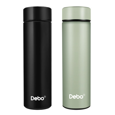 德铂(Debo)不莱梅智能温显杯500ML DEP-736 黑色/绿色