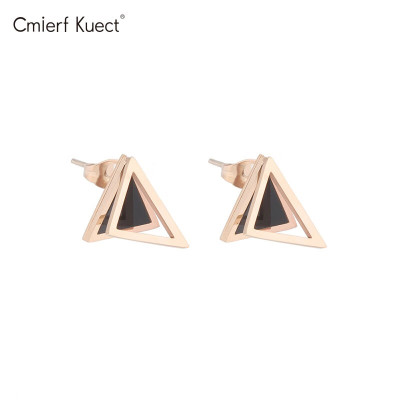 Cmierf Kuect (中国CK)异形三角耳钉 CK-SSE002