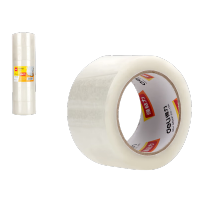 得力封口胶透明物流纸箱批发打包封口宽胶布胶纸 48mm*60y*45um 6卷/筒 30212(2筒)