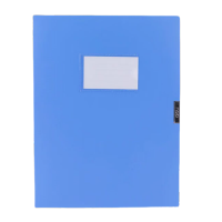 得力文件夹收纳盒a4文件盒档案盒公文盒办公用品 5622ES浅蓝色[背宽3.5cm] 6个价